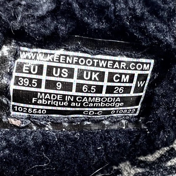 Keen Slipper Womens Size 9 Howser 2 Casual Flats 1025540 Black Fabric Drawstring - Picture 8 of 10